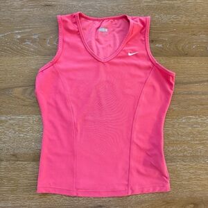 Nike Pink Fitted Sleeveless  Activewear Tank Top size S